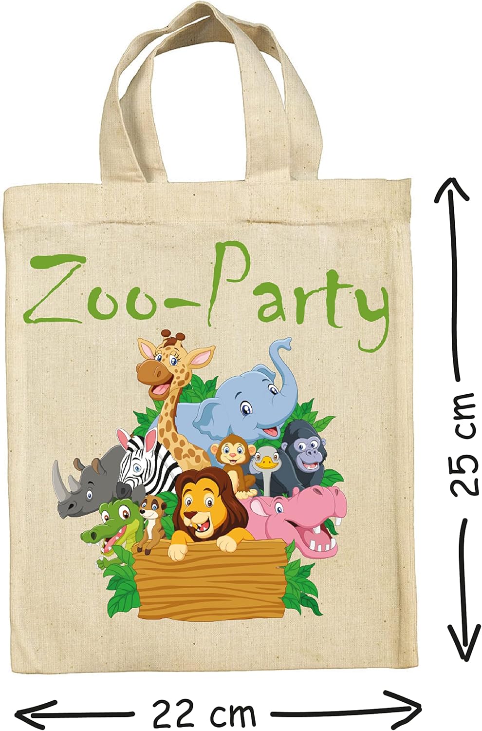 clothinx nachhaltige Zoo Mitgebsel Taschen Beutel im Set mit Geburtstag Motto Zoo clothinx nachhaltige Zoo Mitgebsel Taschen Beutel im Set mit Geburtstag Motto Zoo