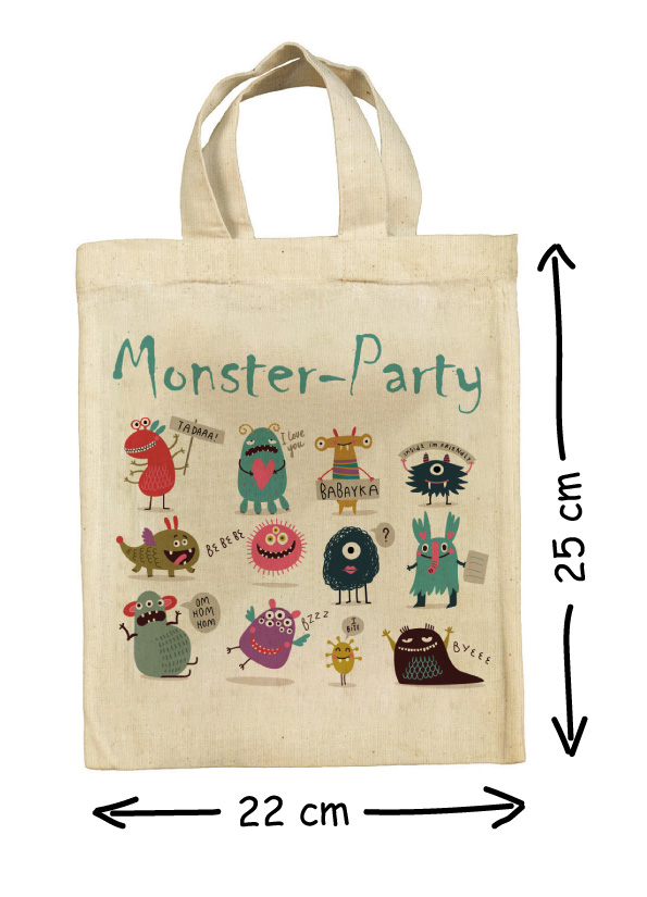 clothinx Monster Kindergeburtstag Party Mitgebsel Taschen Beutel im Set clothinx Monster Kindergeburtstag Party Mitgebsel Taschen Beutel im Set