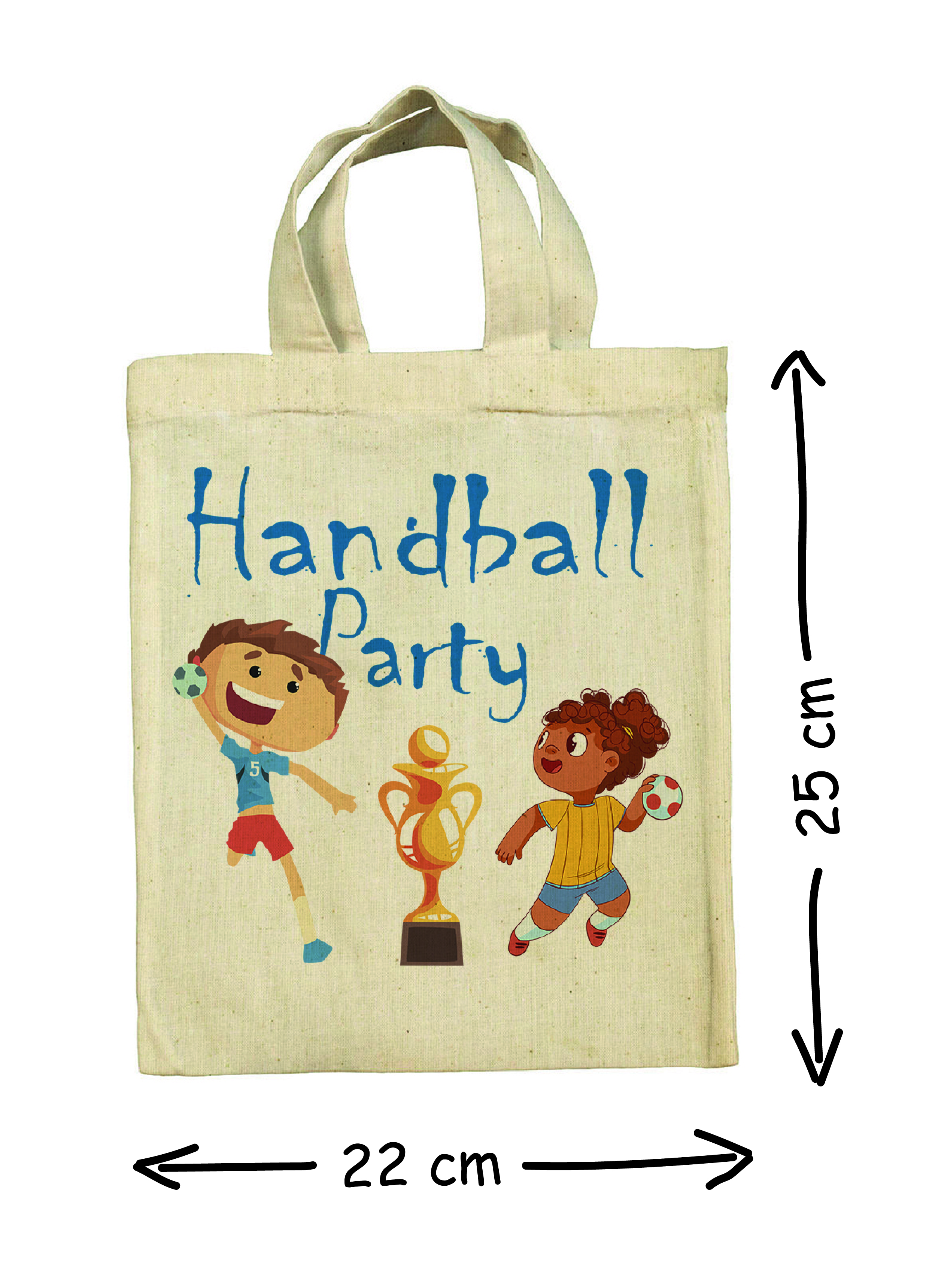 Nachhaltige Handball Kindergeburtstag Party Mitgebsel Taschen Beutel im 5er Set Nachhaltige Handball Kindergeburtstag Party Mitgebsel Taschen Beutel im 5er Set