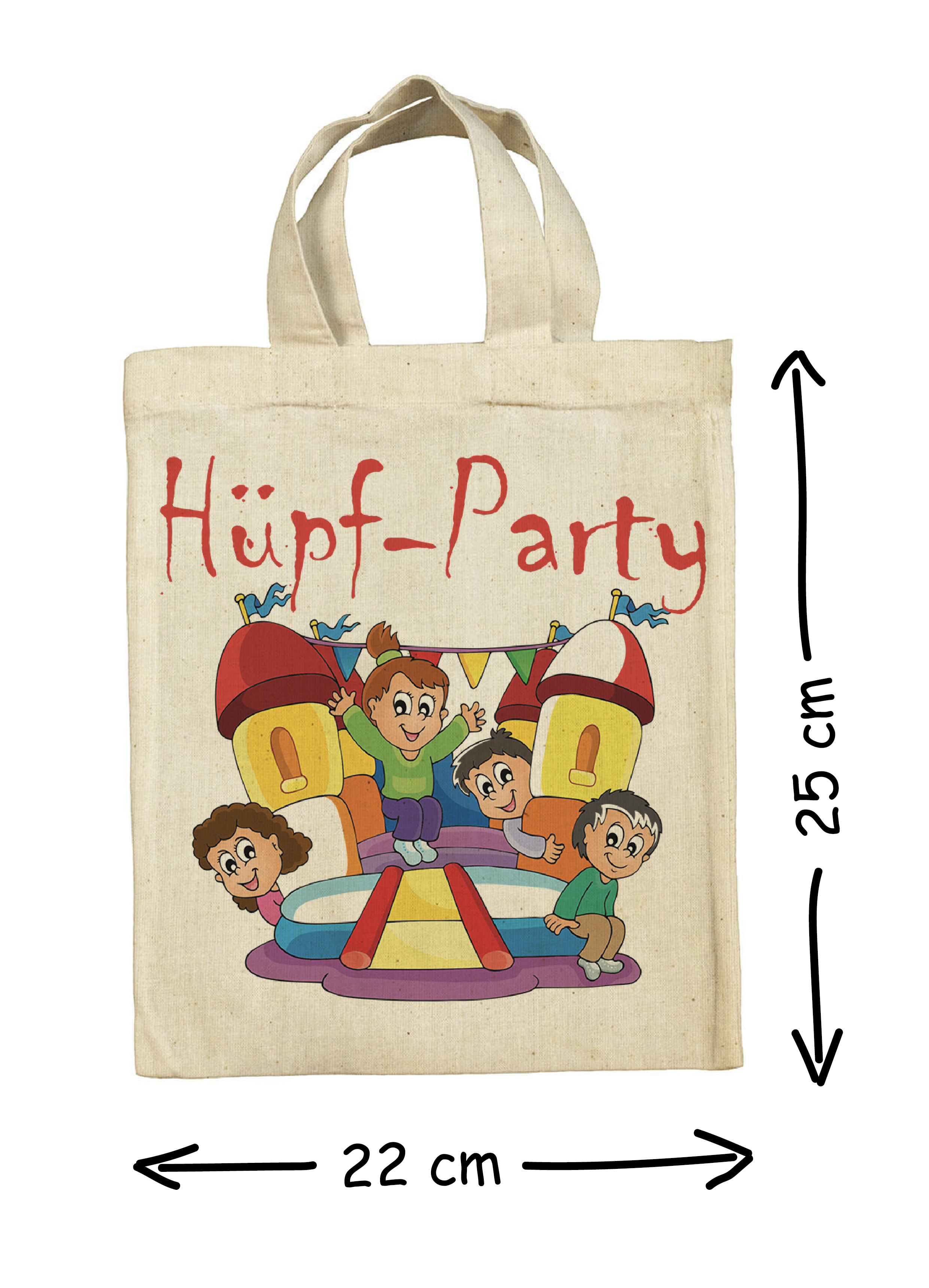 Hüpfburg Trampolin Kindergeburtstag Party Mitgebsel Taschen Beutel im 5er Set Hüpfburg Trampolin Kindergeburtstag Party Mitgebsel Taschen Beutel im 5er Set