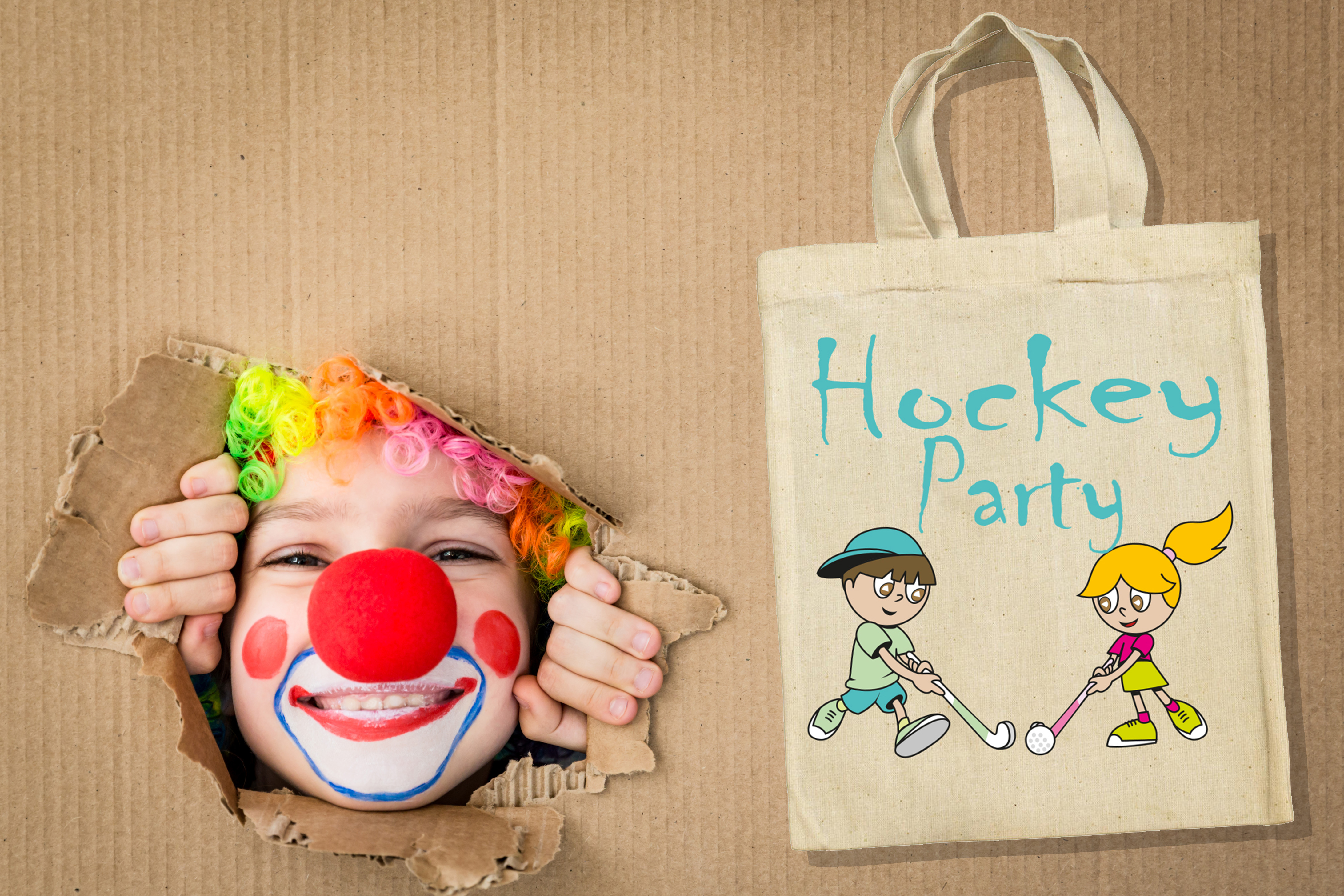 Hockey Kindergeburtstag Party Mitgebsel Taschen Beutel im 5er Set Hockey Kindergeburtstag Party Mitgebsel Taschen Beutel im 5er Set