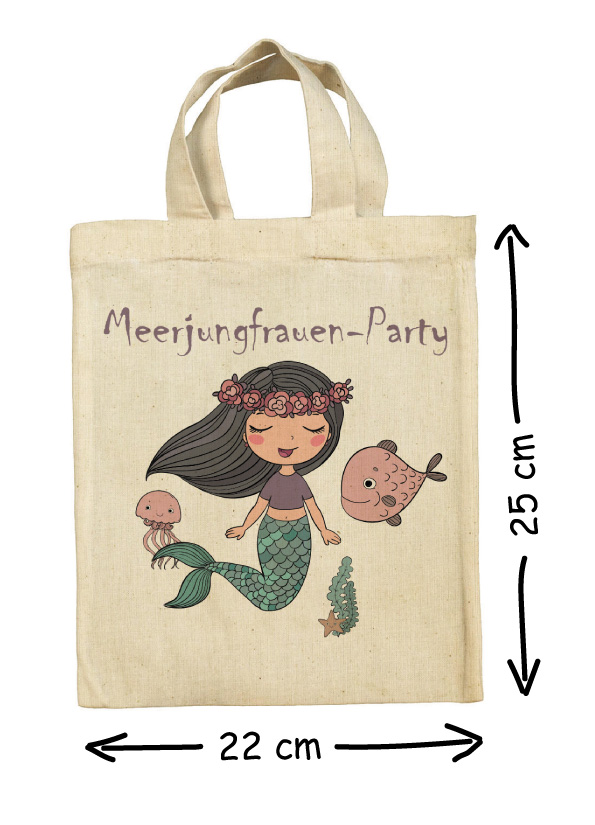 Meerjungfrauen Kindergeburtstag Party Mitgebsel Taschen Beutel im 5er Set Meerjungfrauen Kindergeburtstag Party Mitgebsel Taschen Beutel im 5er Set
