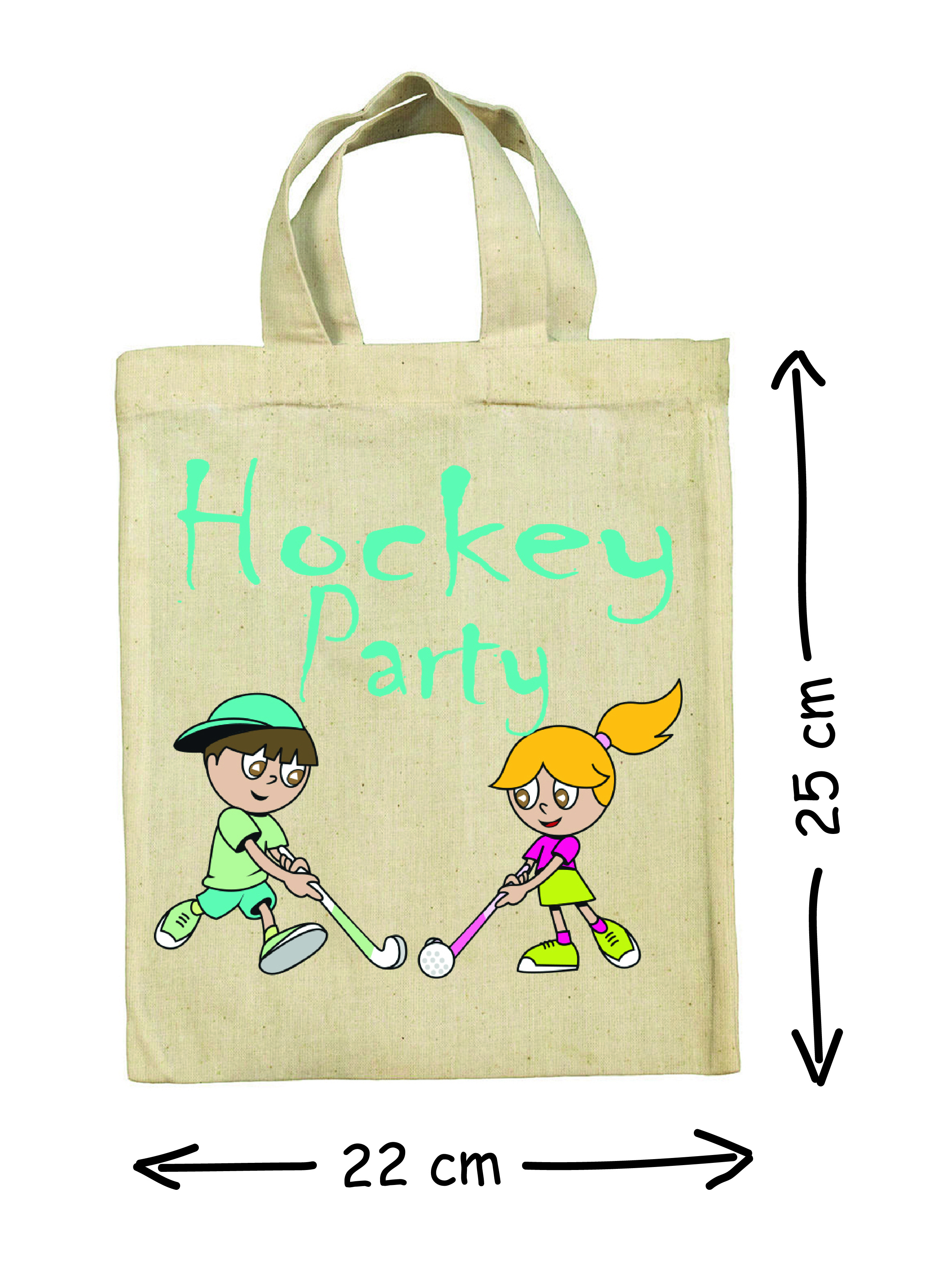 Hockey Kindergeburtstag Party Mitgebsel Taschen Beutel im 5er Set Hockey Kindergeburtstag Party Mitgebsel Taschen Beutel im 5er Set